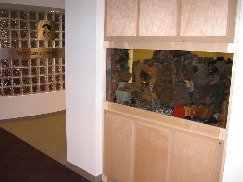 Aquarium just outside of Jerry Lewis Theater