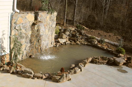 This view is from the outside deck