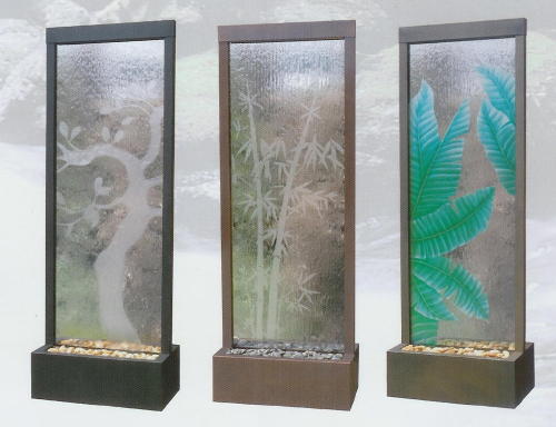 These etched patterns add a little flair to the walls 